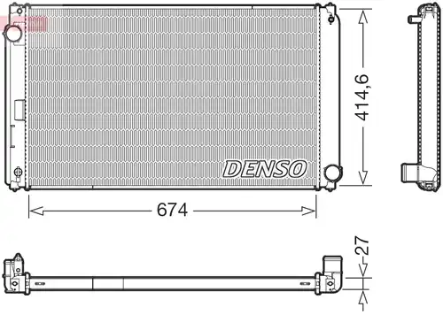 воден радиатор DENSO DRM50151