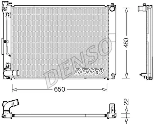 воден радиатор DENSO DRM51012