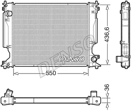 воден радиатор DENSO DRM51014