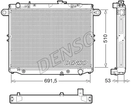 воден радиатор DENSO DRM51015