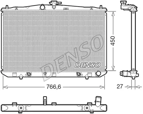 воден радиатор DENSO DRM51017