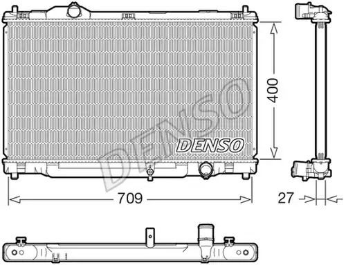 воден радиатор DENSO DRM51018