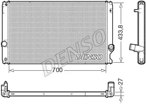 воден радиатор DENSO DRM51019