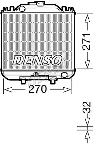 воден радиатор DENSO DRM99011