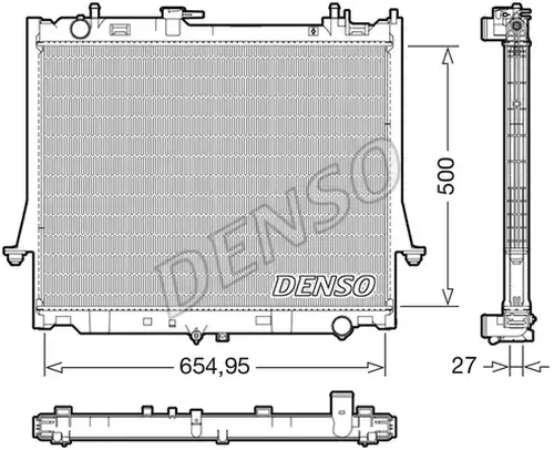 воден радиатор DENSO DRM99014