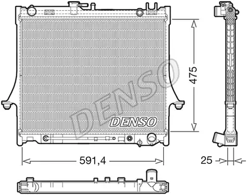 воден радиатор DENSO DRM99015
