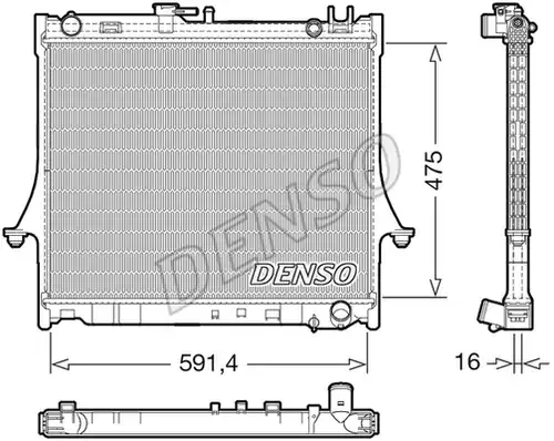 воден радиатор DENSO DRM99016