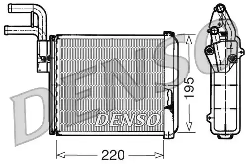 топлообменник, отопление на вътрешното пространство DENSO DRR09032