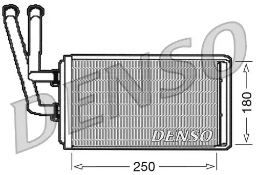 топлообменник, отопление на вътрешното пространство DENSO DRR09100