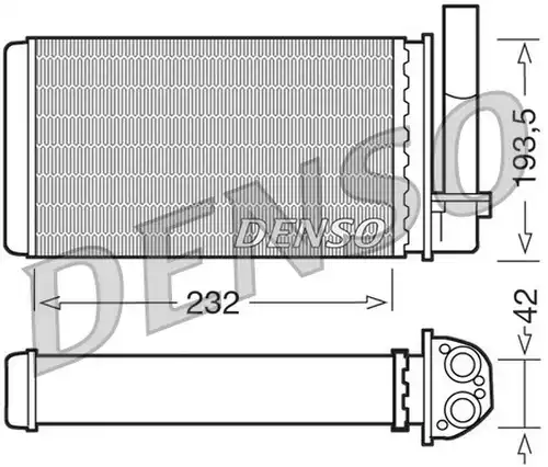 топлообменник, отопление на вътрешното пространство DENSO DRR21003