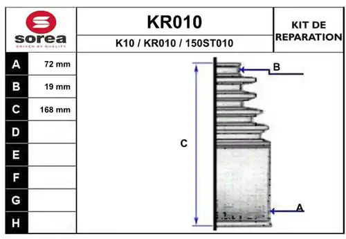 комплект маншон, полуоска EAI KR010