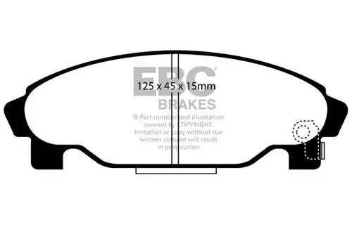 накладки EBC Brakes DP1015