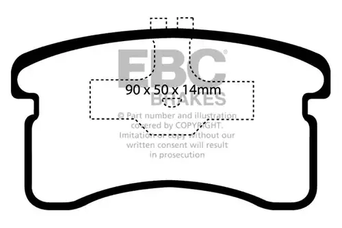 накладки EBC Brakes DP1016