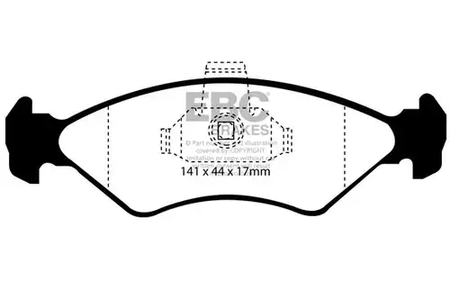 накладки EBC Brakes DP1050