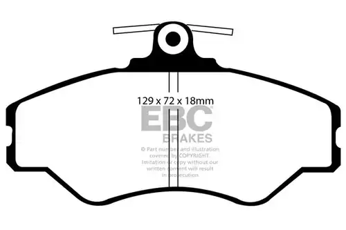накладки EBC Brakes DP1086