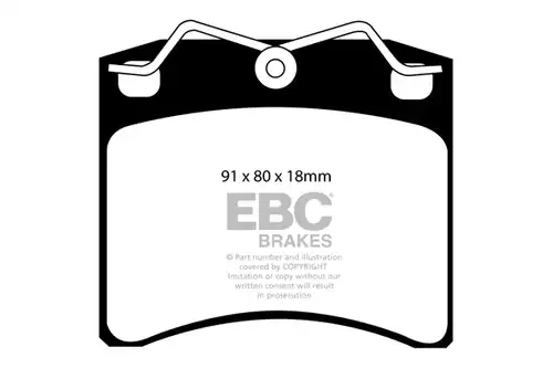 накладки EBC Brakes DP1116