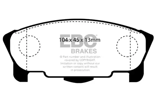 накладки EBC Brakes DP1120