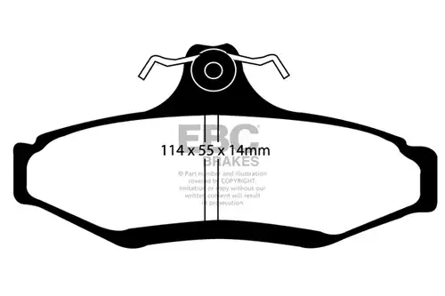 накладки EBC Brakes DP1197