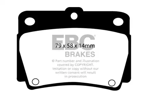 накладки EBC Brakes DP1228
