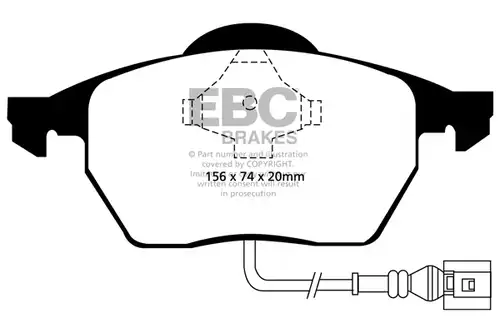 накладки EBC Brakes DP1330