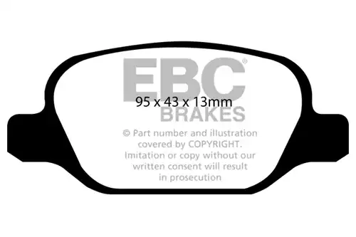 накладки EBC Brakes DP1338