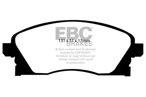 накладки EBC Brakes DP1341