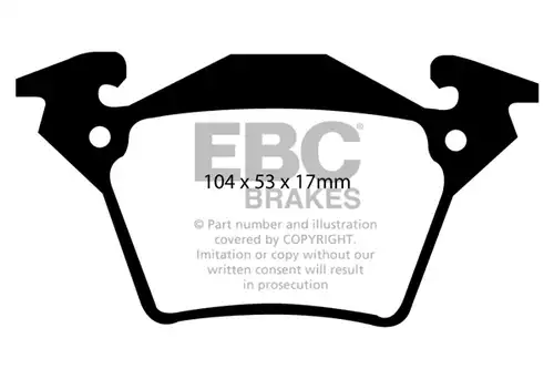 накладки EBC Brakes DP1343