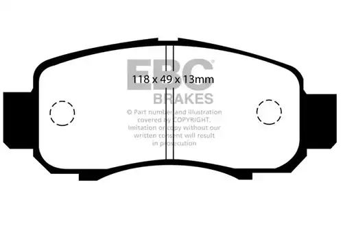 накладки EBC Brakes DP1355