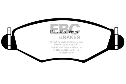 накладки EBC Brakes DP1366