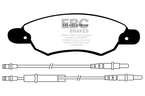 накладки EBC Brakes DP1370