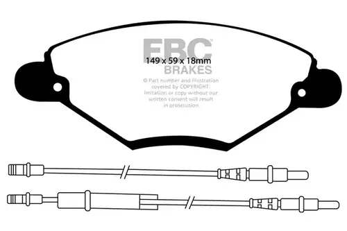 накладки EBC Brakes DP1371