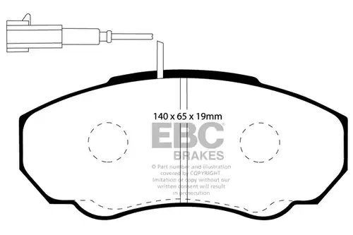 накладки EBC Brakes DP1380