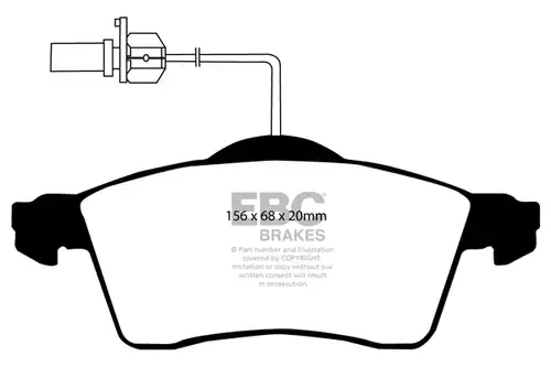 накладки EBC Brakes DP1398