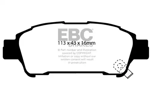 накладки EBC Brakes DP1401