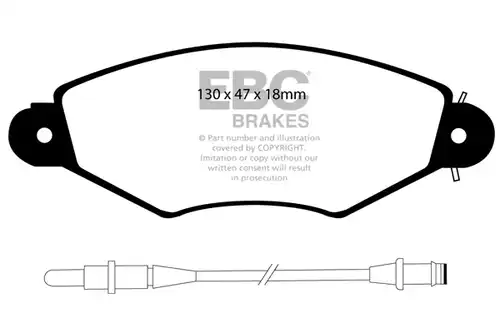 накладки EBC Brakes DP1406