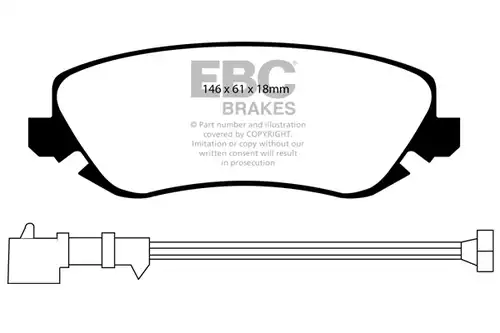 накладки EBC Brakes DP1424