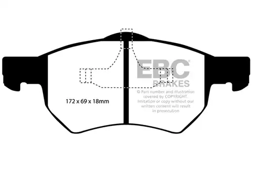 накладки EBC Brakes DP1427