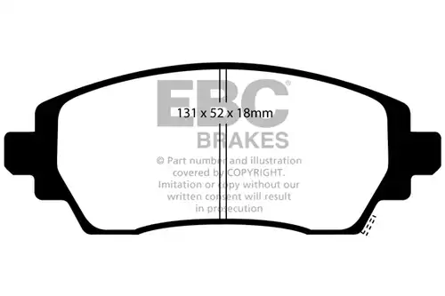 накладки EBC Brakes DP1431
