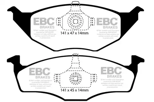 накладки EBC Brakes DP1433