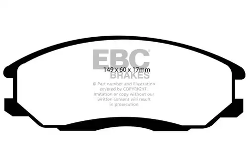 накладки EBC Brakes DP1480
