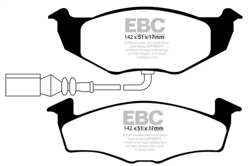 накладки EBC Brakes DP1498
