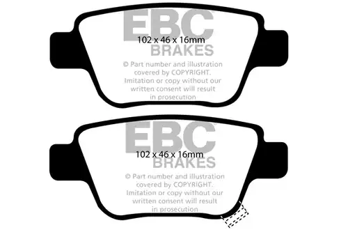 накладки EBC Brakes DP1519