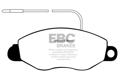 накладки EBC Brakes DP1529