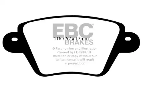 накладки EBC Brakes DP1543