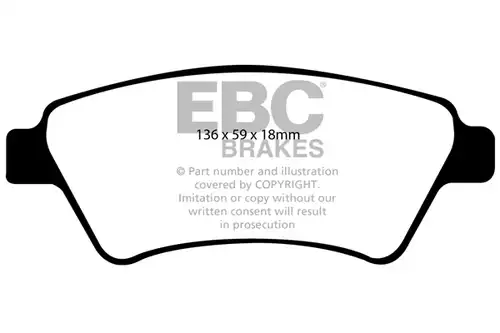 накладки EBC Brakes DP1569