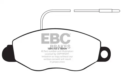 накладки EBC Brakes DP1570
