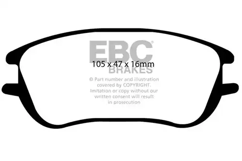 накладки EBC Brakes DP1596