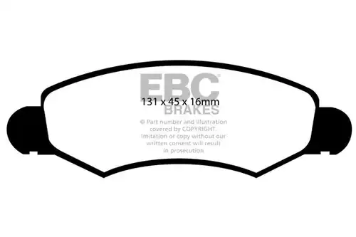 накладки EBC Brakes DP1598