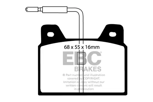 накладки EBC Brakes DP163
