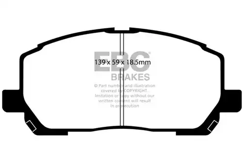 накладки EBC Brakes DP1634
